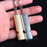 Gantungan Kunci Peluit Unik Aluminium Emergency Whistle Keychain — 4