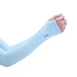 Manset Lengan Panjang Handsock Tangan Wanita Polos Pelindung UV Sinar — 7