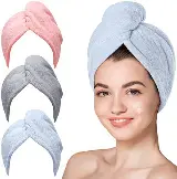 Handuk Keramas Alat Pengering Rambut Microfiber Magic Towel — 3