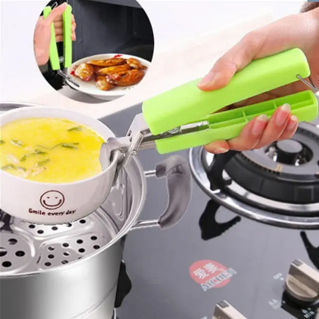 Dish Clamp Dish Plate Clip Penjepit Panci Mangkok Anti Panas