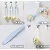 Shower Puff Dan Sikat Punggung 2in1 Pembersih Penggosok Badan 2 Sisi — 5