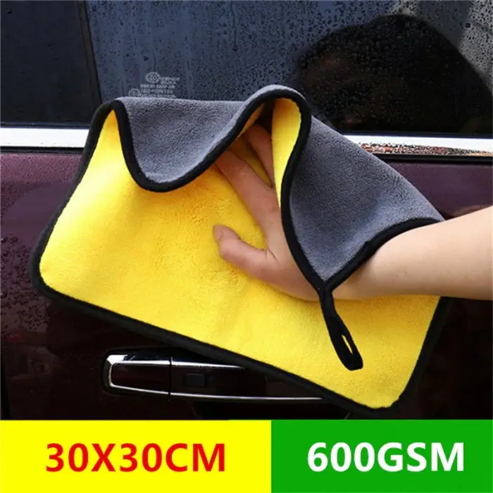 Kain Lap Microfiber Mobil Dapur 2 Sisi Tebal Halus 30x30