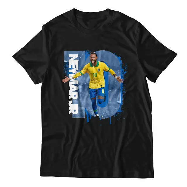 Baju Kaos Neymar Jr Tshirt Tim Nasional Brazil No 10