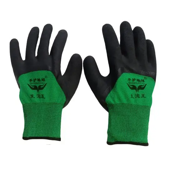 Sarung Tangan Karet Palm Fit Hand Glove Mekanik Motor Hitam Nylon