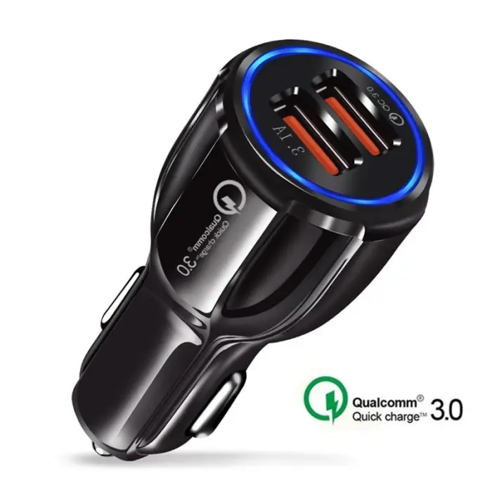 Casan HP Cepat pada Mobil Car Quick Charger Qualcomm QC 3.0