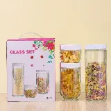 Toples Kaca 3in1 Serbaguna Seal Toples Snack Kedap Udara Aesthetic — 4