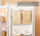 Toples Penyimpanan Makanan Plastik Acrylic dengan Gelas Ukur Serbaguna — 4