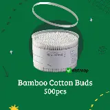 Cotton Bud / Korek Kuping / Cotton Swabs isi 500 Natural Bambu — 2