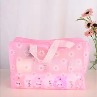 Tas Plastik Transparant Anti Air Pouch Make Up Travelling Bag