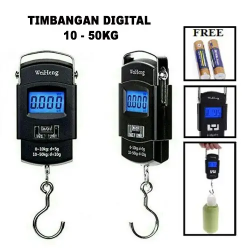 Timbangan Gantung Mini WH-A08 Dengan Alarm dan Layar LCD