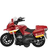Mainan Die Cast Motor Tarik Polisi Pemadam Anak Laki-laki Warna Warni — 2