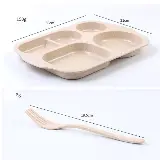 Peralatan Makan Set Piring 5 Sekat Diet Korea Warna Anti Pecah — 10