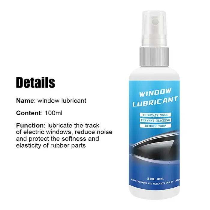 Spray Pelumas Karet Kaca Mobil Windows Lubricant 100ml