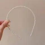 Bando Mutiara Korea Headband Permata Elastis dan Nyaman — 3