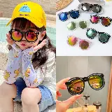 Kacamata Anak Fashion Hitam Kece Kekinian Bulat Sunglasses Black Kids — 3