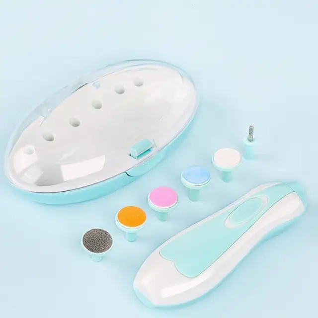 Alat Kikir Gunting Kuku Elektrik Bayi Elektrik Menicure Pedicure Set 6