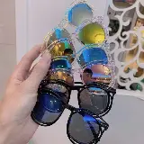 Kacamata Anak Fashion Hitam Kece Kekinian Bulat Sunglasses Black Kids — 7