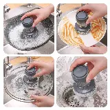 Sikat Sabut Kawat Dengan Tabung Dispenser Sabun Cuci Piring — 5
