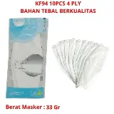 Masker Kf94 Kain Warna Warni Hitam Ungu Navy Grey Isi 10 Pcs — 10