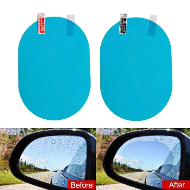 Stiker Bening Pelindung Kaca Spion Mobil Anti Fog Air Embun