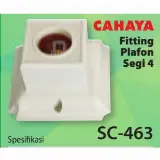 Fitting Lampu Plafon Segi E27 Tempat Lampu Di Plafon — 4