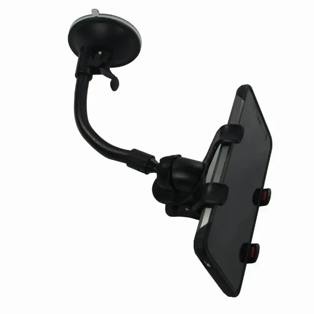 Tempat Hp Phone Handphone Holder Mobil Jepit Soft Tube Tempel Kaca