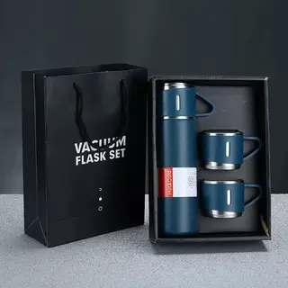 Souvenir Termos Set Cangkir Vacuum Flask Set Hampers 500ml