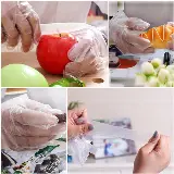 Sarung Tangan Sekali Pakai Kue Apotik Plastik Bening Disposable Gloves — 4