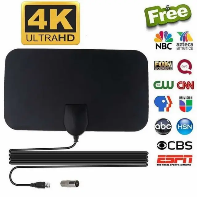 Antena Tv Televisi Digital Indoor Penguat Sinyal High Gain Taffware
