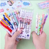 Set Pulpen Ballpoint Gel Mekanik Lucu Karakter Isi 6 Pcs — 2