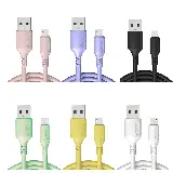 Kabel Data Charger Macaron Efisien Micro USB & Type C Fast Charging — 4