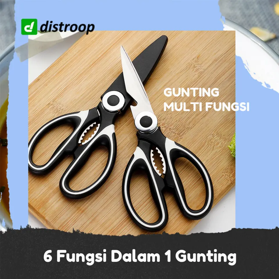 Gunting Dapur Serbaguna Multifungsi Baja Stainless