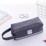 Kotak Tempat Penyimpanan Alat Tulis 2 Pouch dan Stationery Dual Zipper — 3