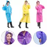 Jas Hujan Model Poncho Waterproof untuk Anak dengan Bahan EVA Tebal — 8