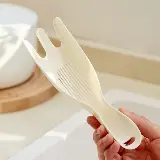 Sendok Alat Saringan Pencuci Beras Kacang Multifungsi - Cream — 2