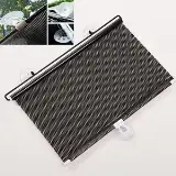 Kaca Tirai Gulung Roll Pelindung Panas Dashboard Motif Hitam Polos — 1