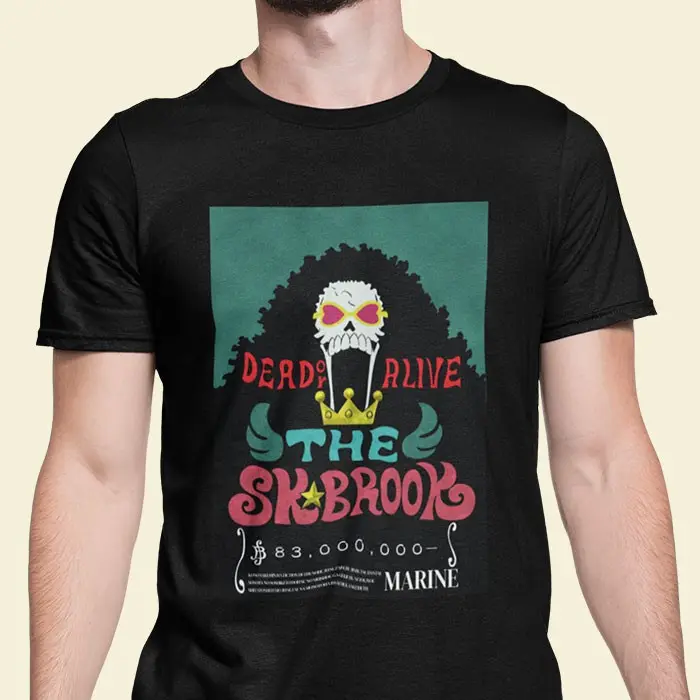 Kaos One Piece Soul King Brook Tshirt Anime One Piece