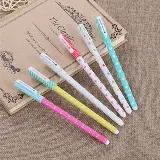 Pulpen Gel Set Warna Warni 1 Set 6 Pcs Motif Korea Kartun — 5