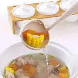 Sendok Centong Irus Sayur Plastik Penyaring Sup Kuah 2in1 — 2
