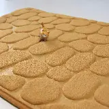 Keset Kamar Mandi Memori Foam Anti Slip Dengan Motif Batu — 7