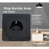 Saklar Listrik ES Series Morgen Stop Kontak MG ES91100 SNI — 1