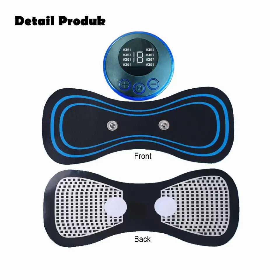Alat Pijat Leher Mini Electric EMS Massager Recharging Nyaman Praktis